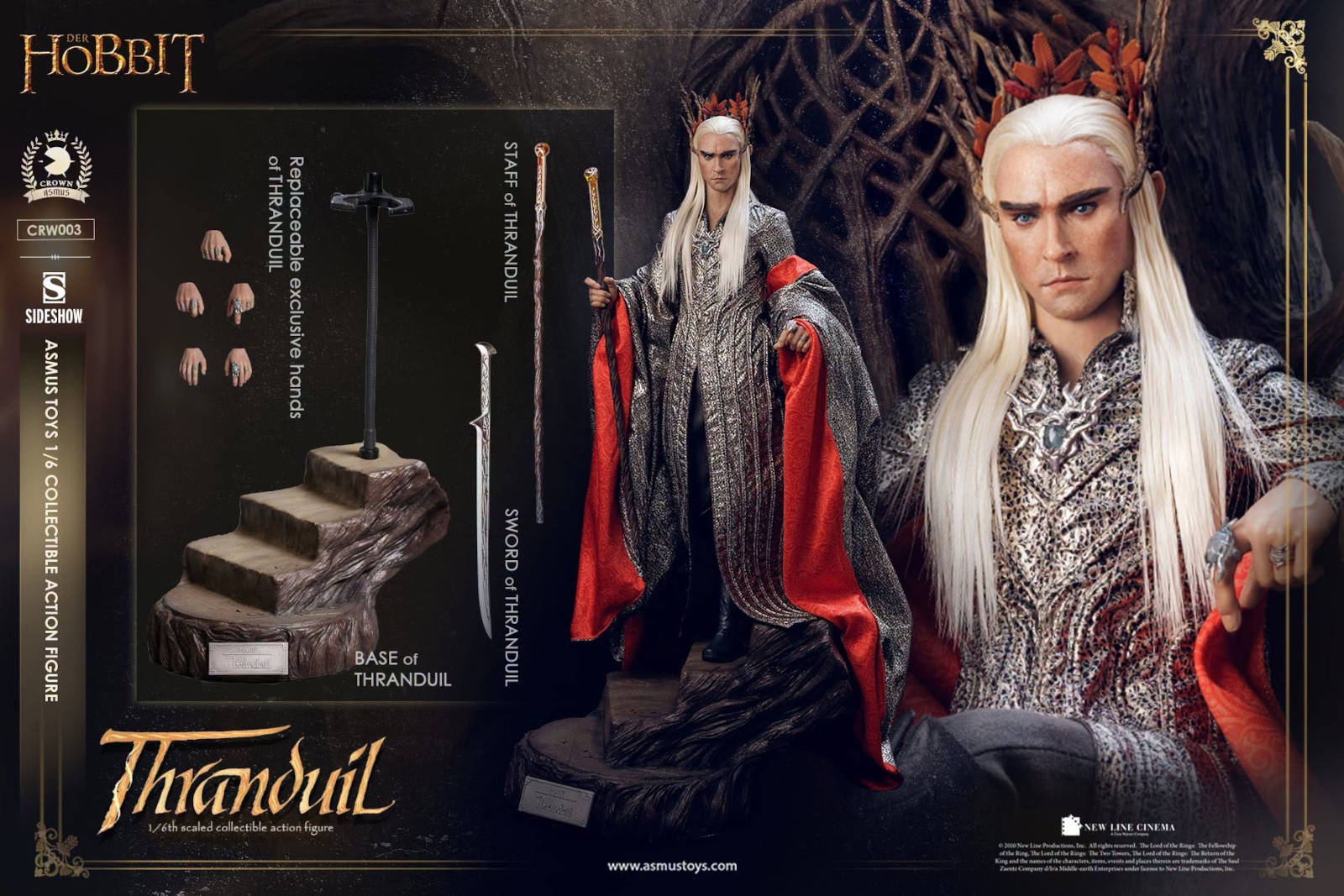 Права на изображения принадлежат Middle-earth Enterprises, Warner Bros. Entertainment Inc., New Line Productions, Asmus Toys и Sideshow Collectibles