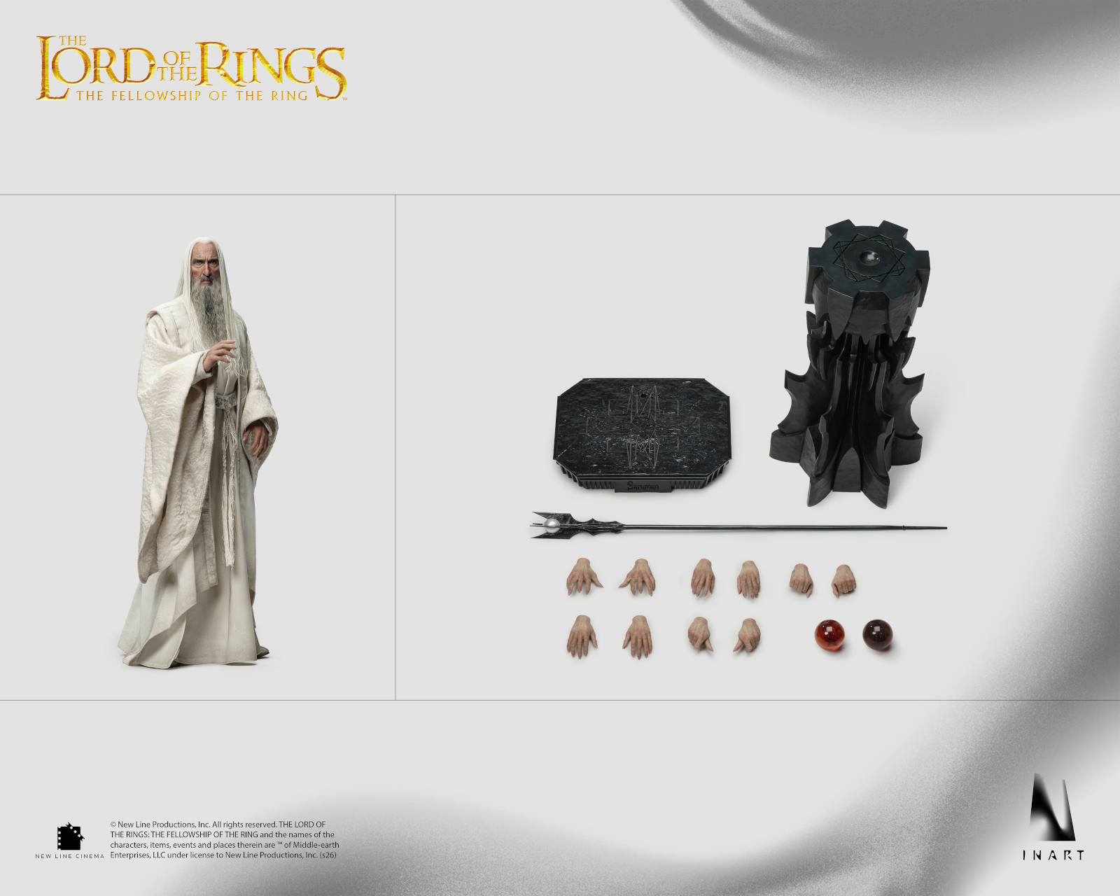 Права на изображения принадлежат Middle-earth Enterprises, Warner Bros. Entertainment, New Line Productions и Inart