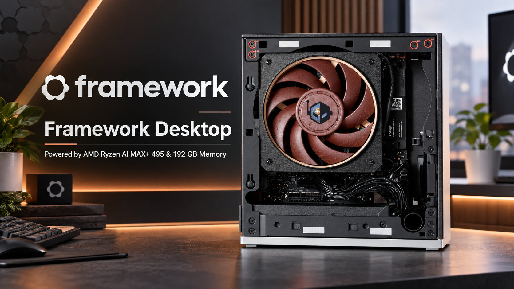 Объём 4,5 литра, кулер Noctua и «шашечки». Framework Desktop в конфигурации с Ryzen AI Max+ Pro 495…