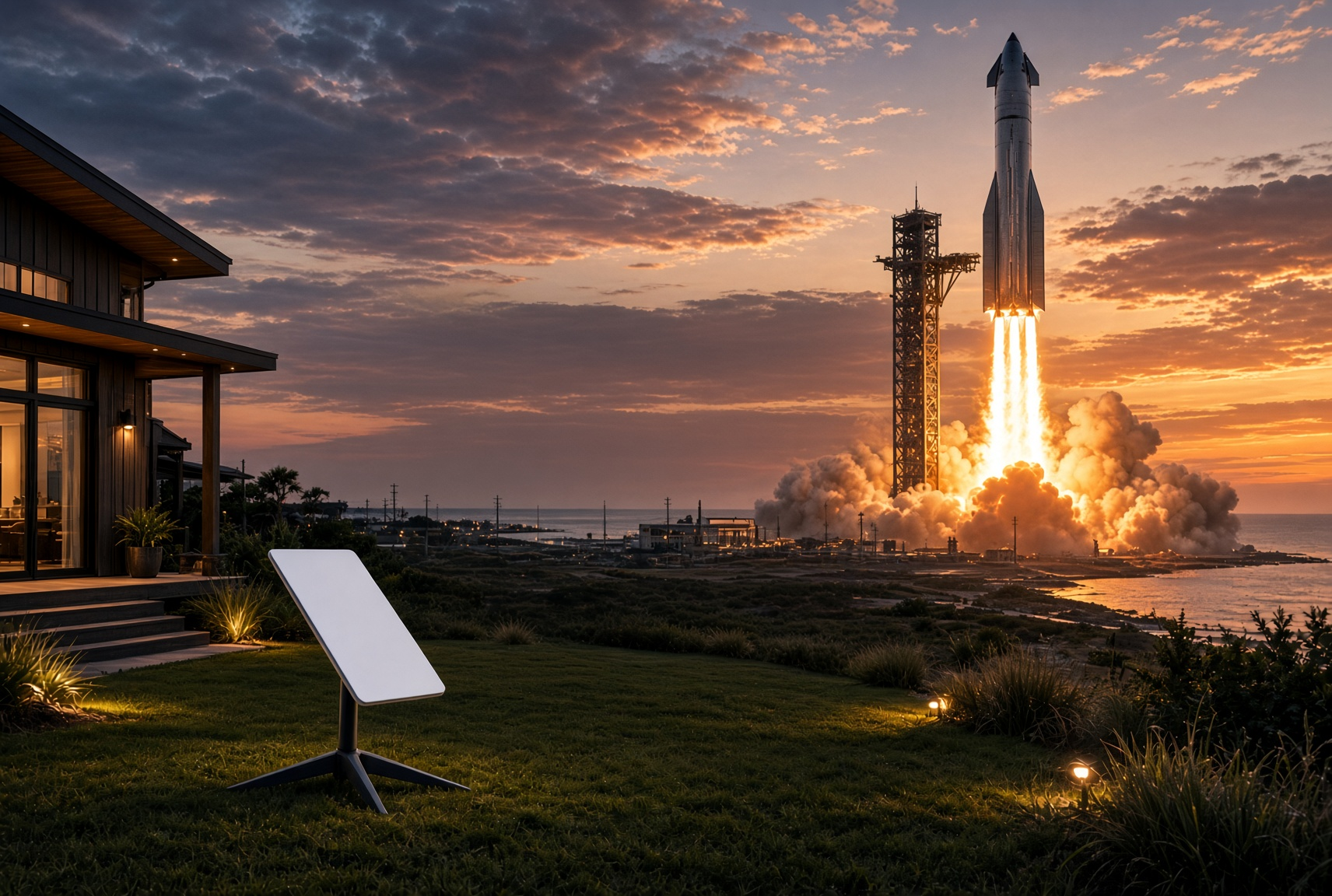 Шикарные виды запусков Starship, интернет Starlink вдвое дешевле и антенна бесплатно. SpaceX вдвое…
