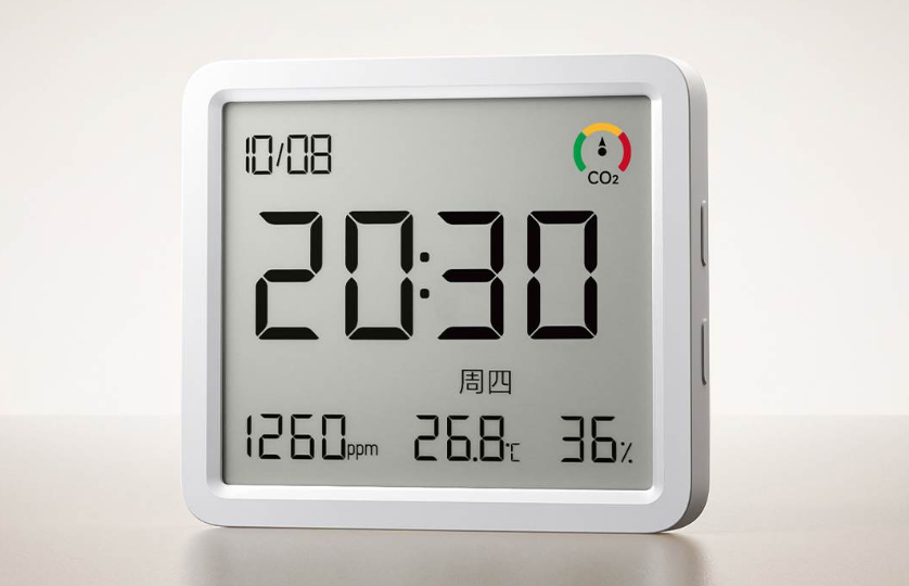 Дешёвый датчик температуры и влажности Xiaomi с сенсором CO₂ и увеличенным экраном поступил в прода…