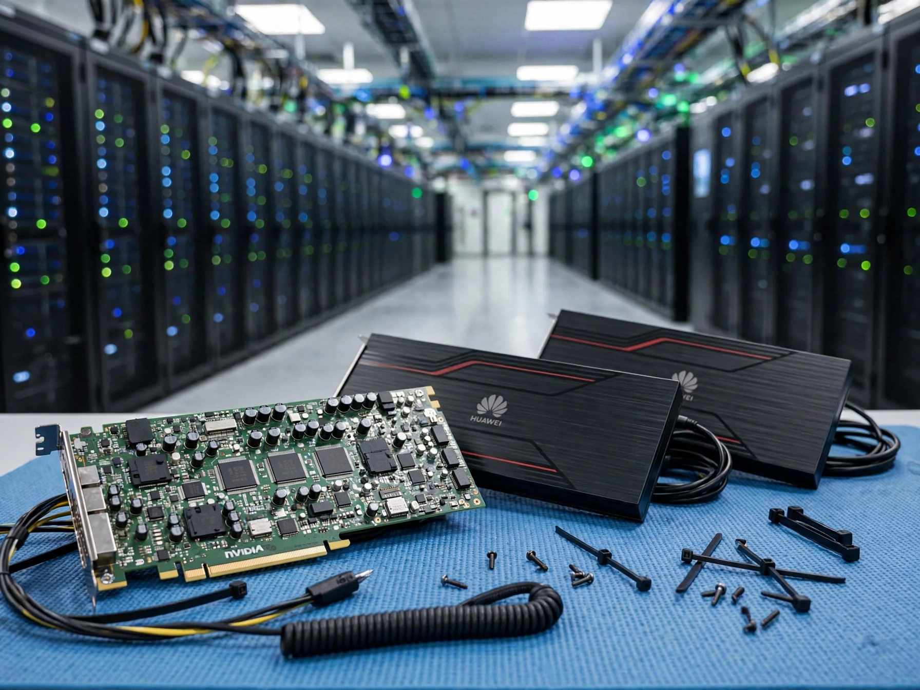 Доля Nvidia на китайском рынке ИИ-ускорителей рухнула до 34%, а Huawei выросла до 28%