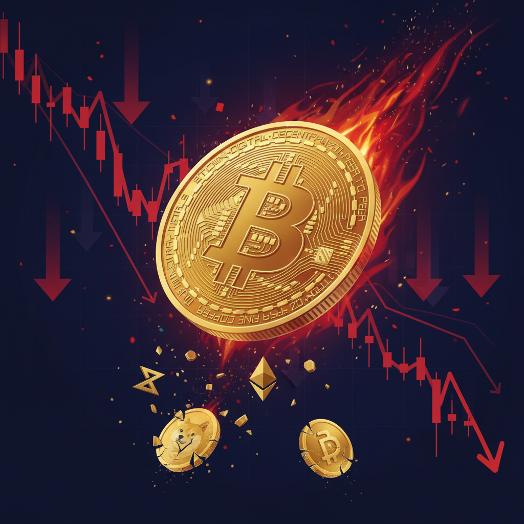 Bitcoin обрушился ниже 43 тыс. долларов и продолжает тонуть